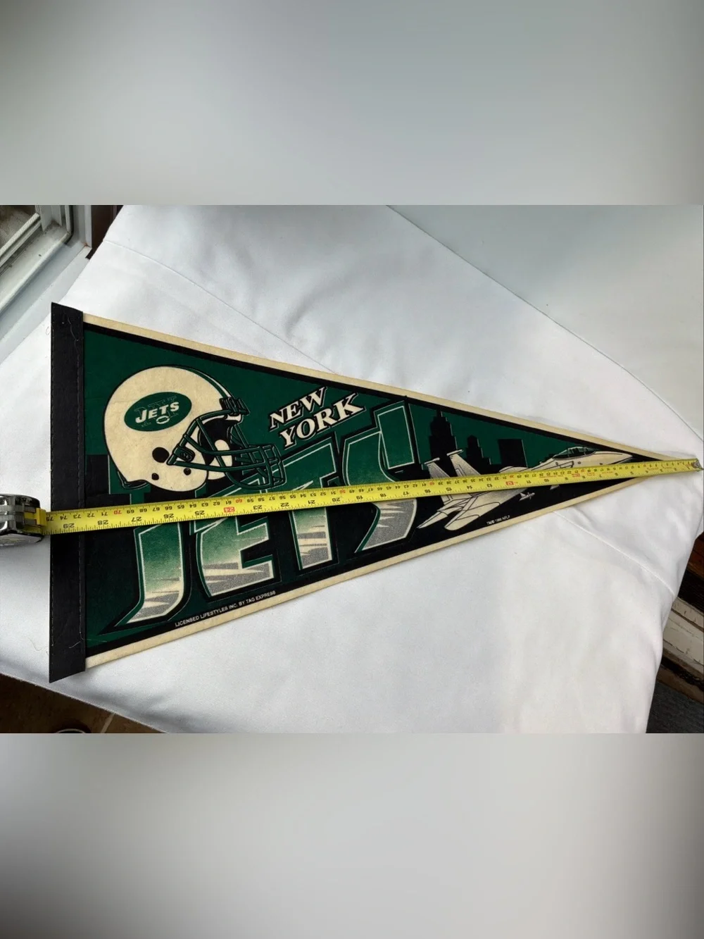 Vintage 1998 NFL New York Jets Felt Pennant Bar/Man Cave